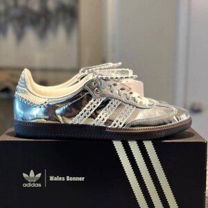 Adidas Samba x Wales Bonner Silver Metallic